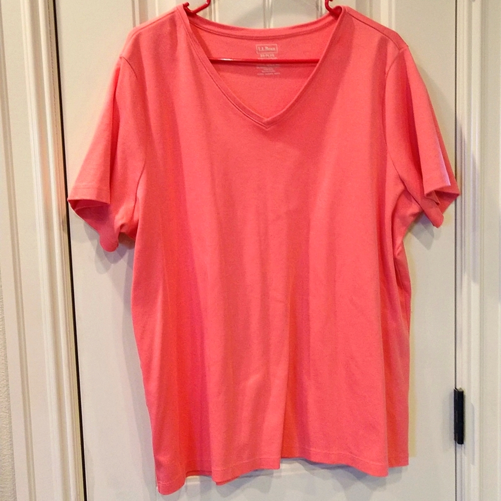 L.L. Bean Tshirt size 2x-plus peach